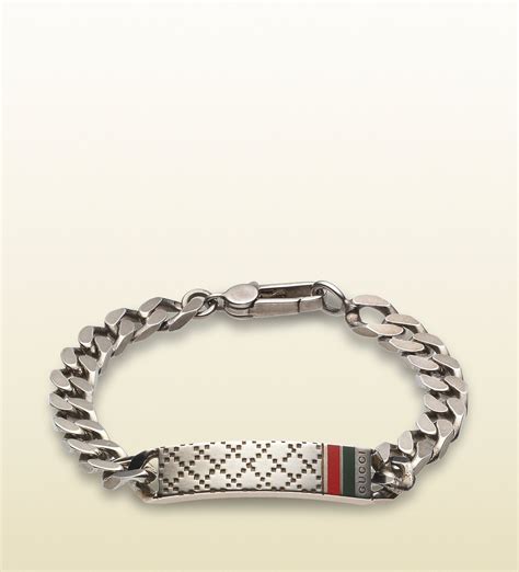 gucci silver bracelets for men